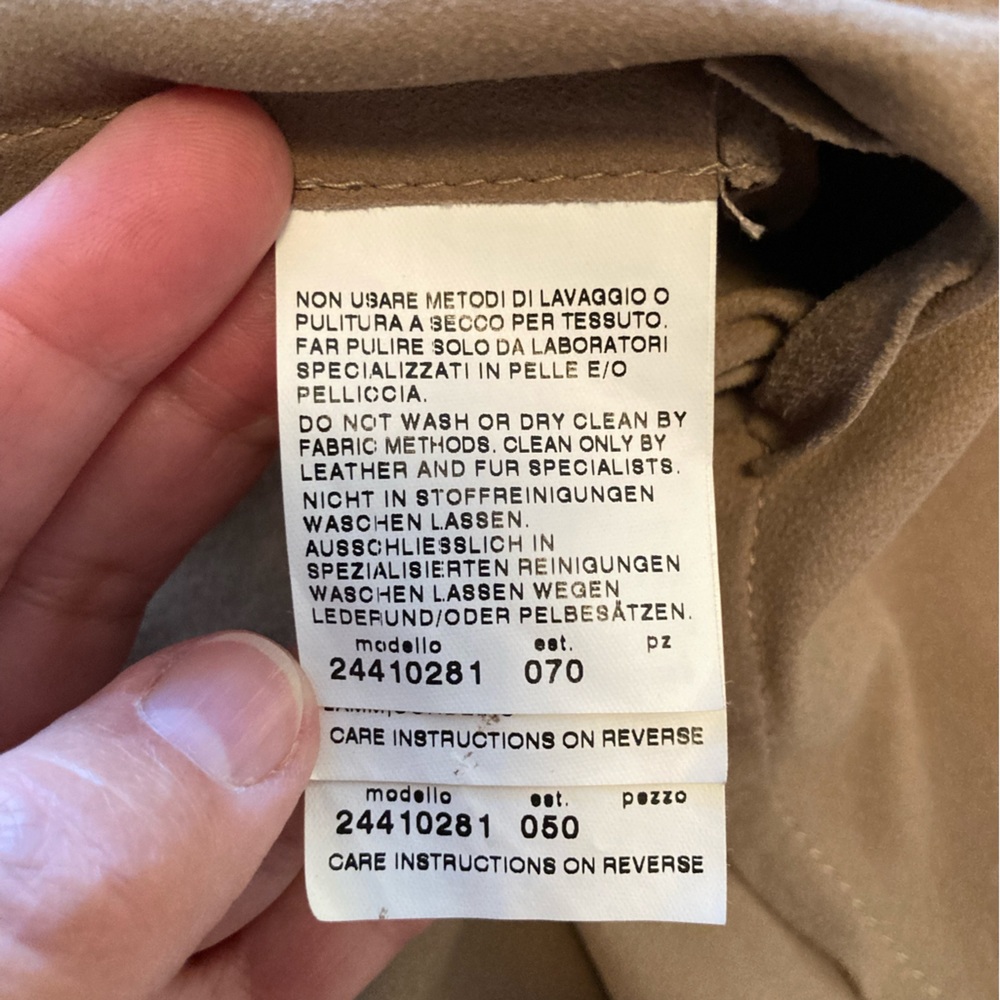 MaxMara Italian suede luxury jacket, size 12-14 - Picture 7 of 12